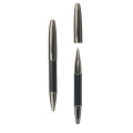 Business Ballpoint Pens Writing Set Smooth Writing Gold Carbon Fiber Roller Ball Pen for Personal Signature, Office,Executive